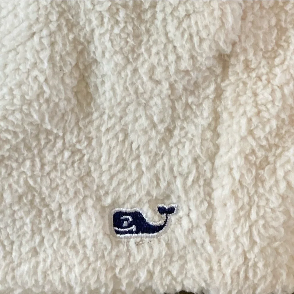 Vineyard Vines Girls Fuzzy Vest NWT in Off White Cream Sleeveless Layering Sz 14